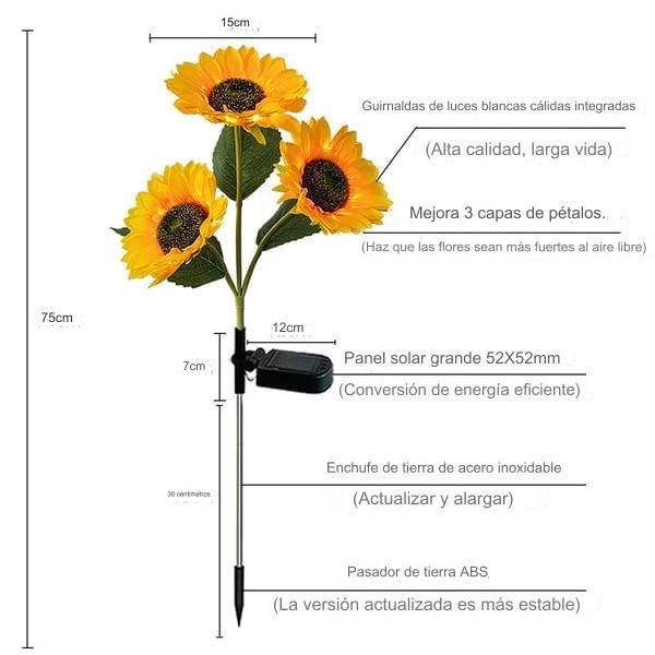 Luces Solares Girasol