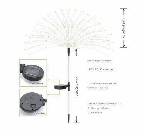 Luces Solares de Antorcha LED con Efecto de Llama