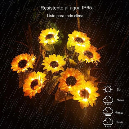 Luces Solares Girasol