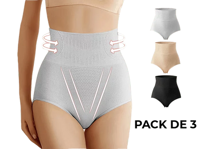 Pack de 3 Bragas Faja Moldeadora Push Up