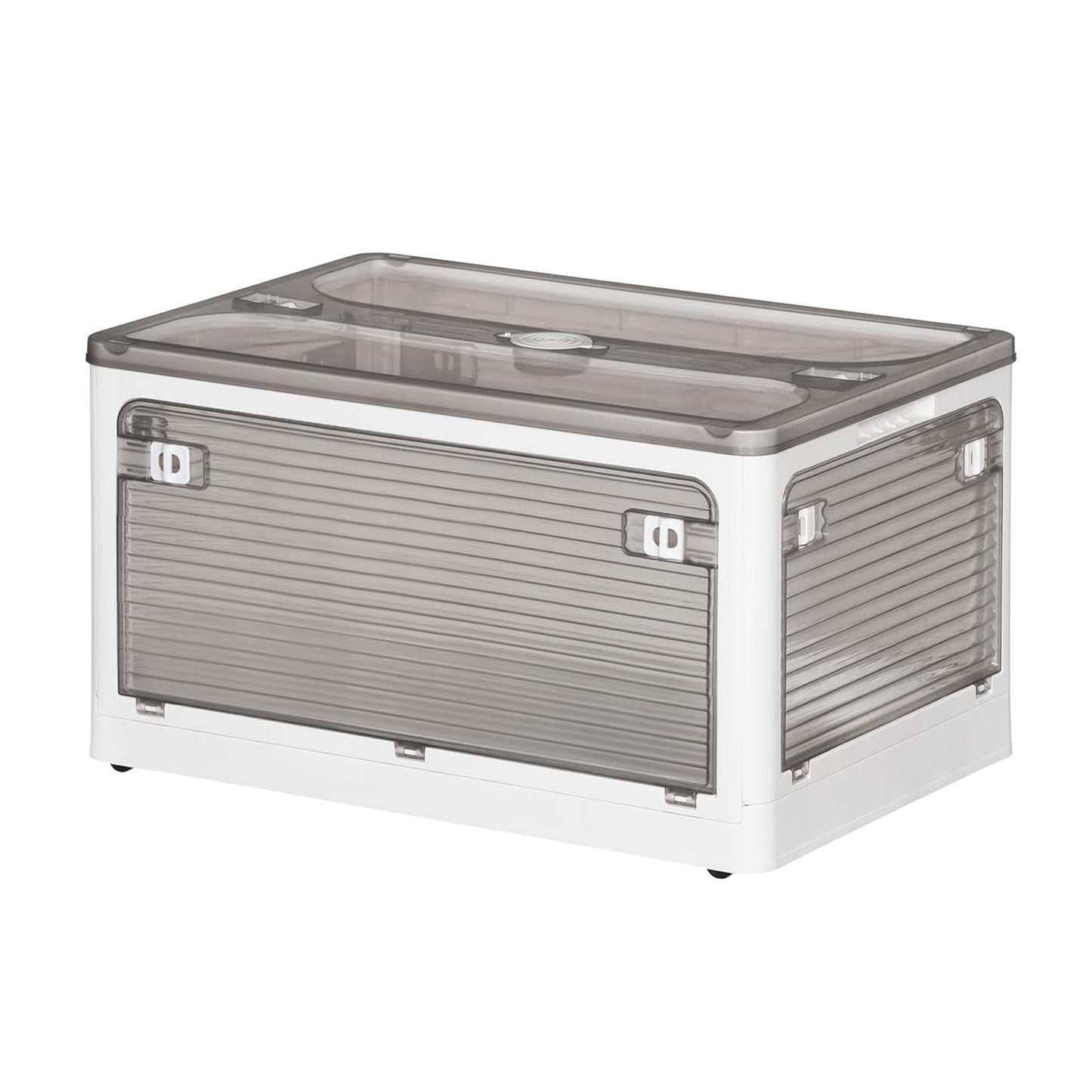 Caja de almacenamiento plegable multifuncional color gris  55L