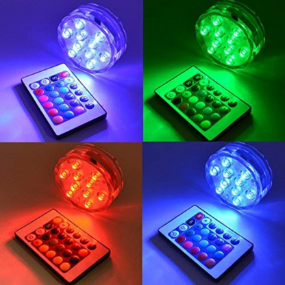 Luces LED sumergibles para piscinas de 16 colores