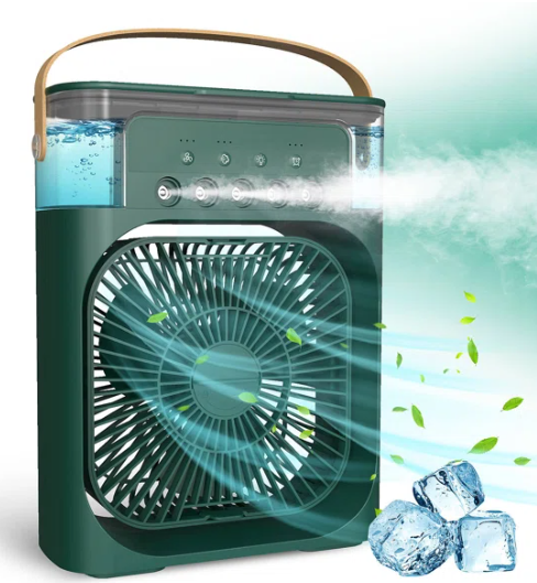 ChillMist™ Aire Acondicionado Portátil, Luz Nocturna y Humidificador de Aire.