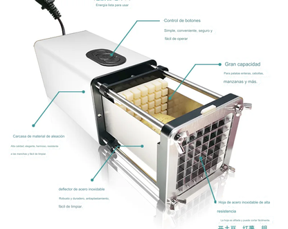 Cortador Eléctrico de Papas y verduras