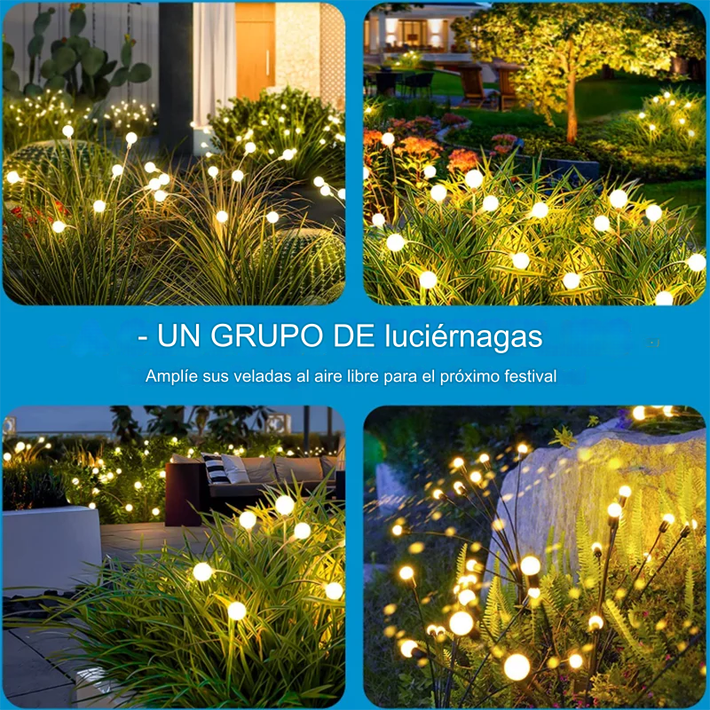 Luces Solares Firefly para Jardín