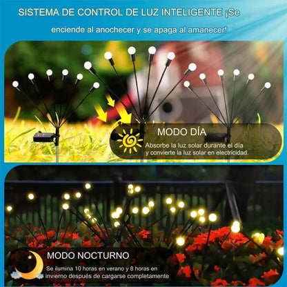 Luces Solares Firefly para Jardín