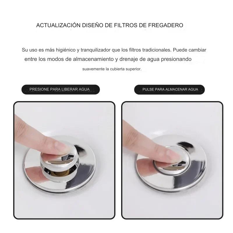 Filtro de Desagüe de Piso de Acero Inoxidable para Aislar Olores y Prevenir Cucarachas