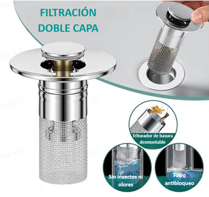 Filtro de Desagüe de Piso de Acero Inoxidable para Aislar Olores y Prevenir Cucarachas